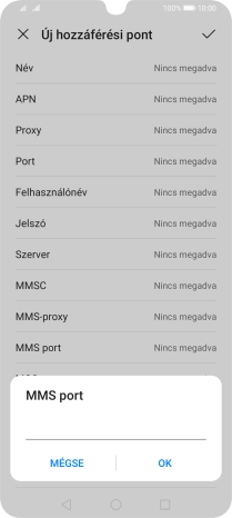 Írd be azt, hogy 8080, és válaszd az OK lehetőséget.