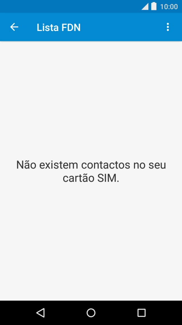 Prima o ícone de menu.