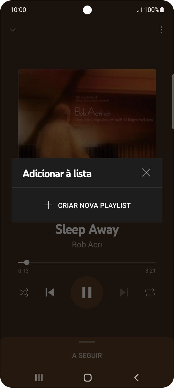 Prima CRIAR NOVA PLAYLIST.