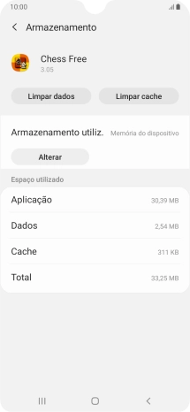 Prima Limpar cache.