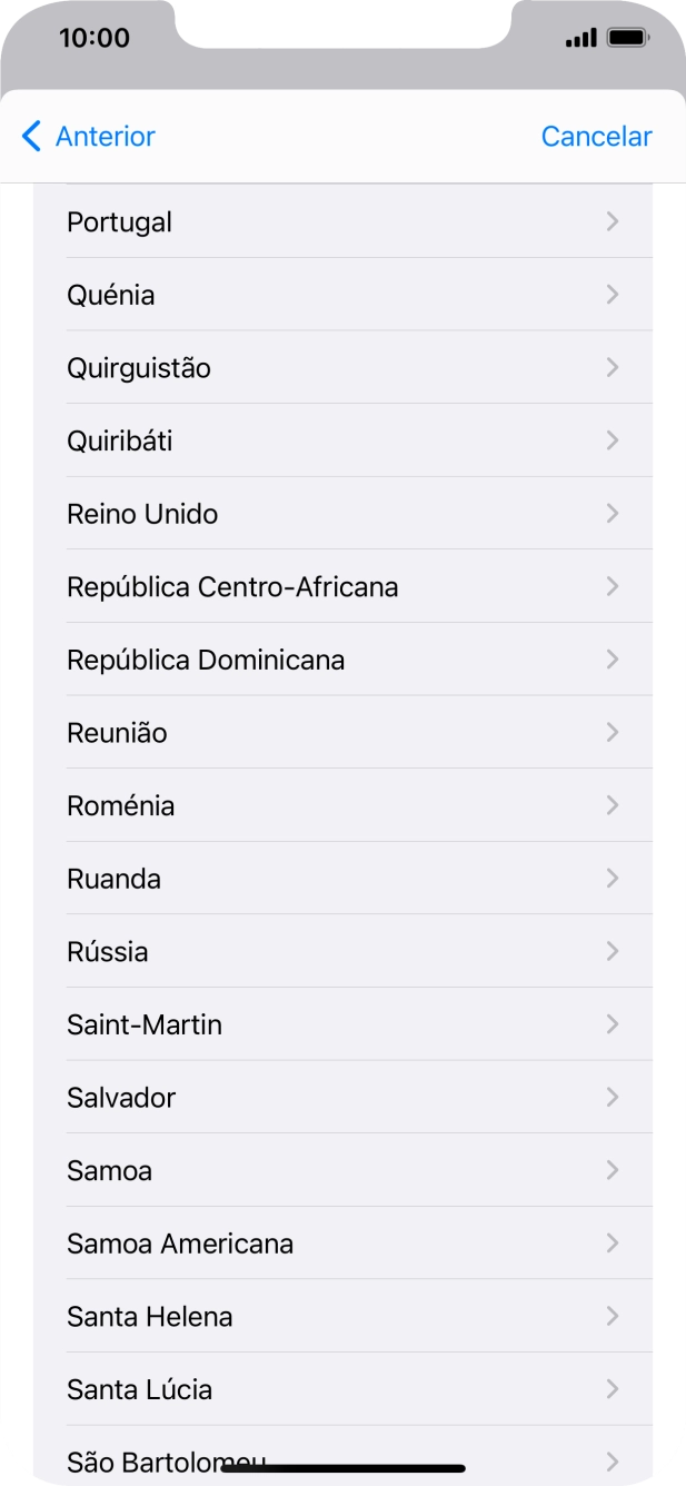 Prima o país pretendido.