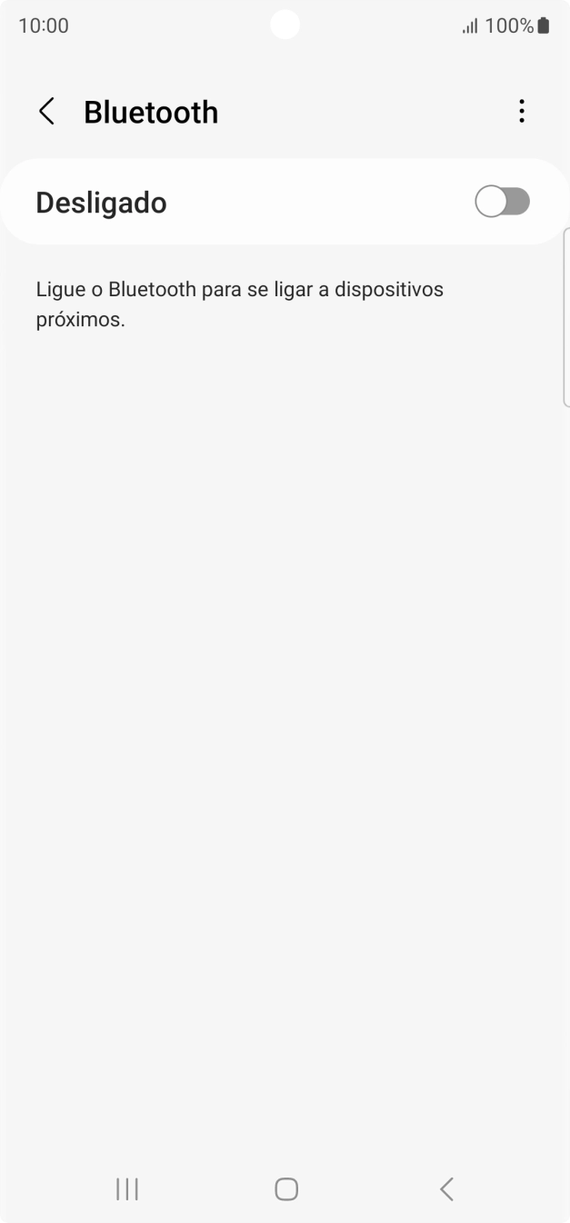 Prima o indicador para ativar a função.