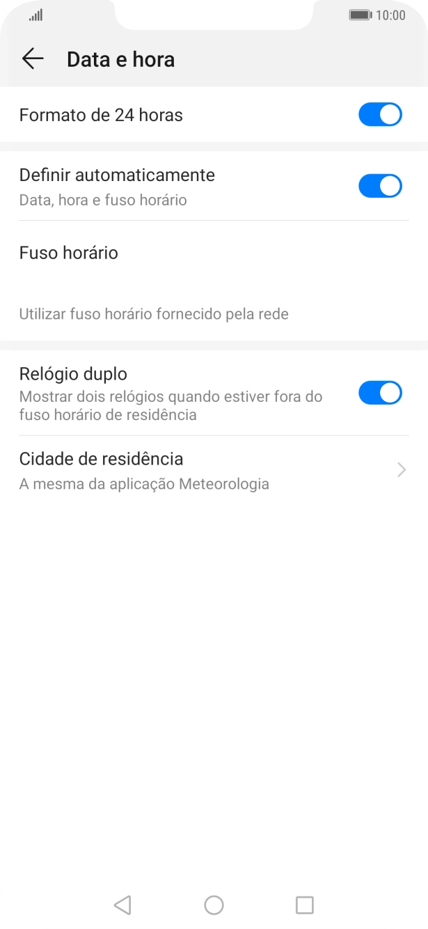 Prima a tecla de início para terminar e voltar ao ecrã inicial.
