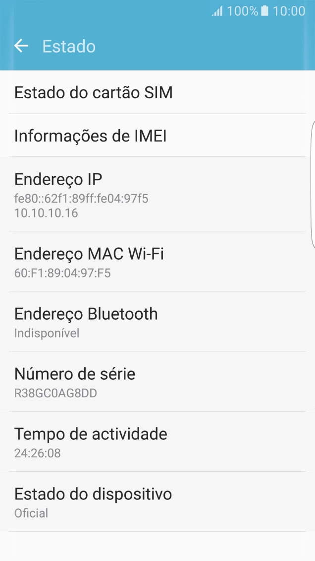 Prima Informações de IMEI.