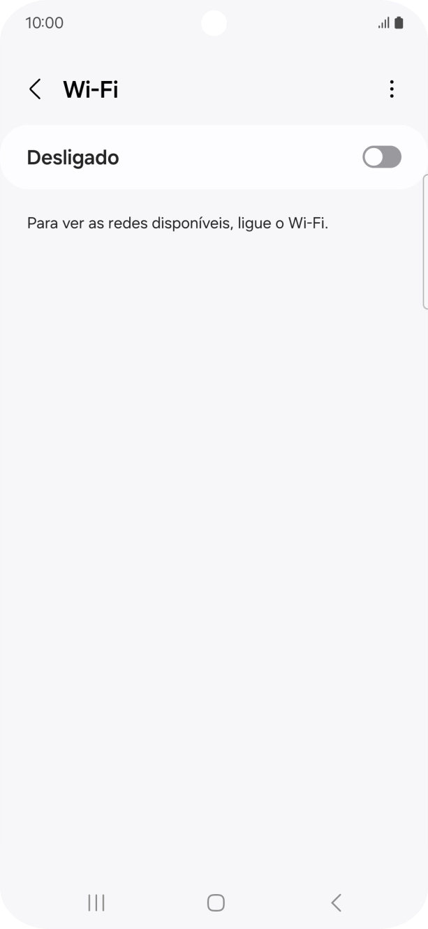 Prima o indicador para ativar a função.
