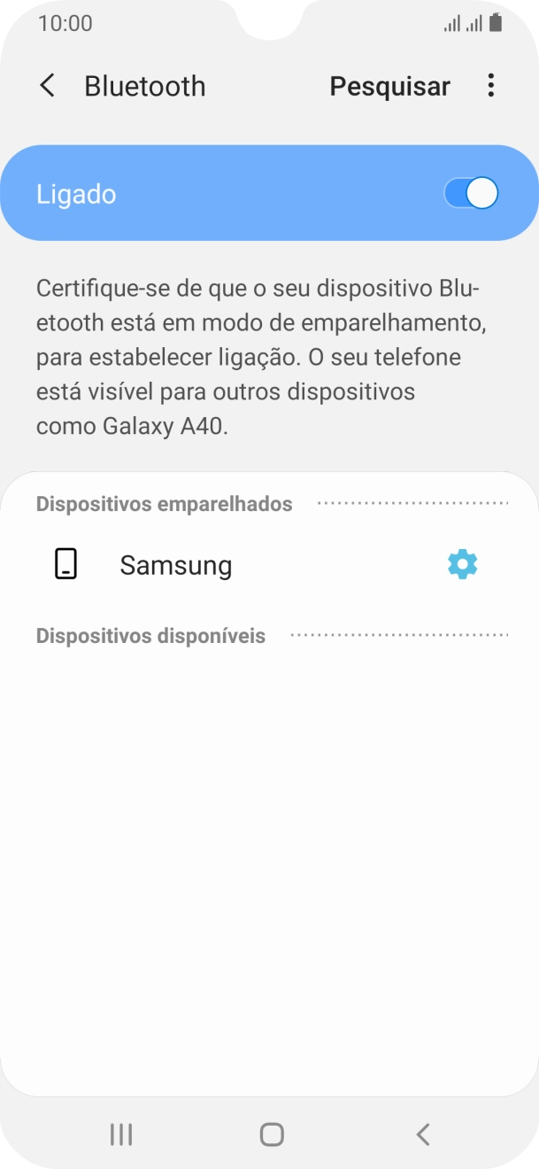 Prima a tecla de início para terminar e voltar ao ecrã inicial.