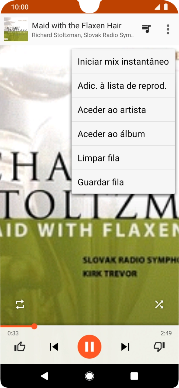 Prima Adic. à lista de reprod..