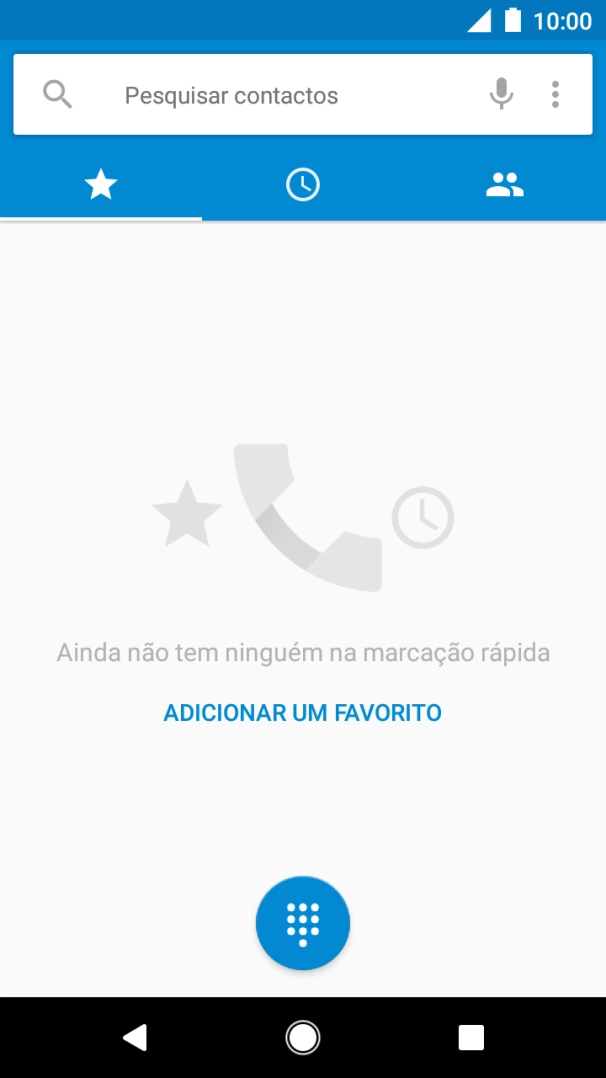 Prima o ícone de menu.