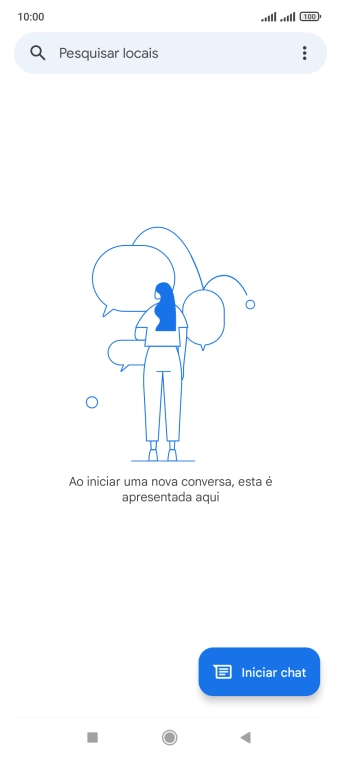 Prima Iniciar chat.