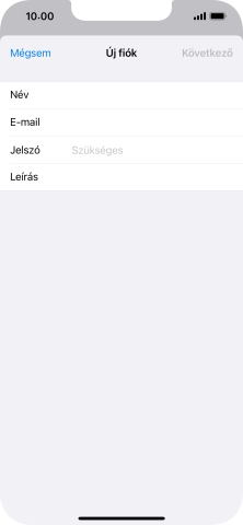 Kattints a Jelszó mezőre, és írd be az e-mail-fiókodhoz tartozó jelszót.