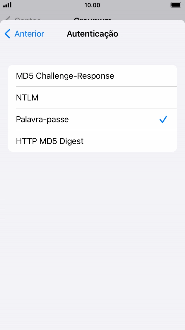 Prima Palavra-passe.