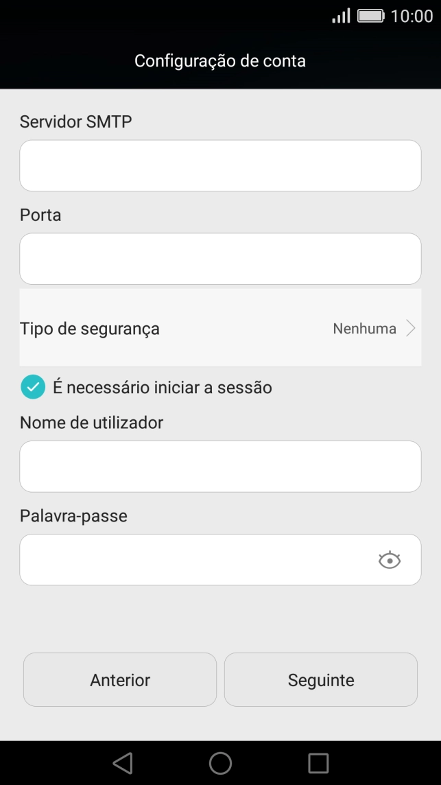 Prima Tipo de segurança.