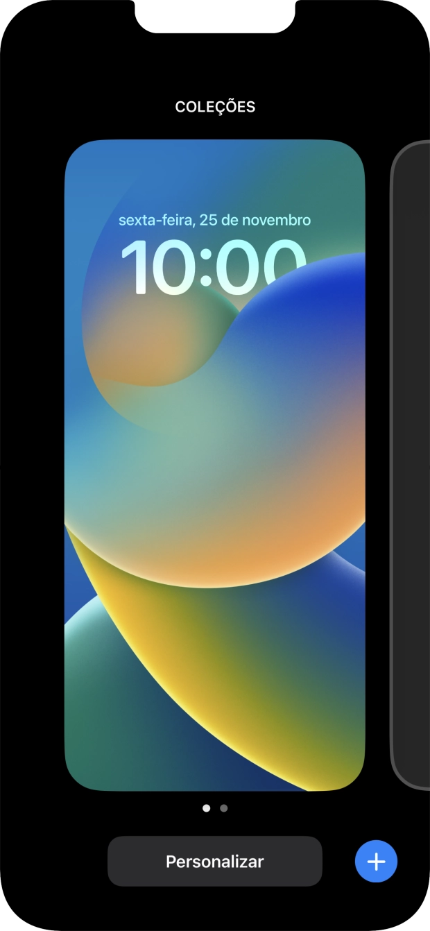 Prima o ícone para adicionar.