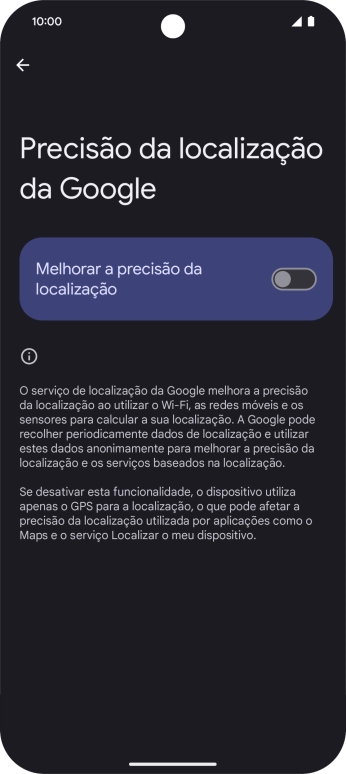 Se premir o indicador junto a 
