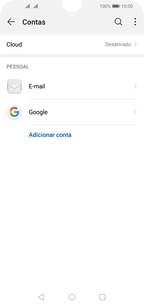 Prima a tecla de início para voltar ao ecrã inicial.
