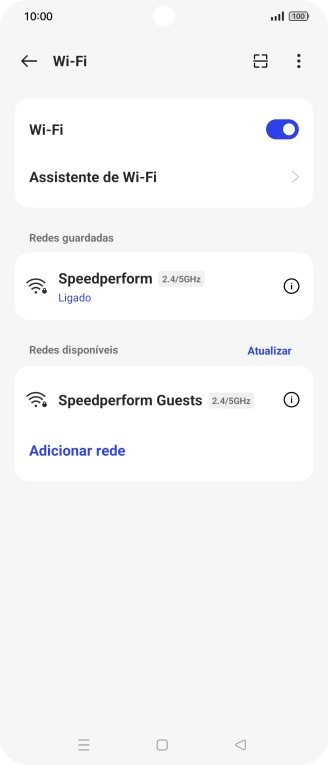 Prima a tecla de início para terminar e voltar ao ecrã inicial.
