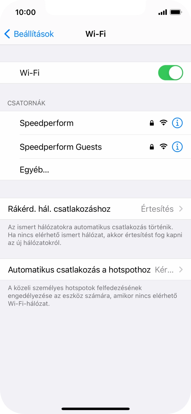 Kattints a kívánt Wi-Fi hálózatra, és írd be a Wi-Fi hálózathoz tartózó jelszót.