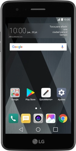 Imagen 1: Vista frontal del LG K8 2017 - LightGray