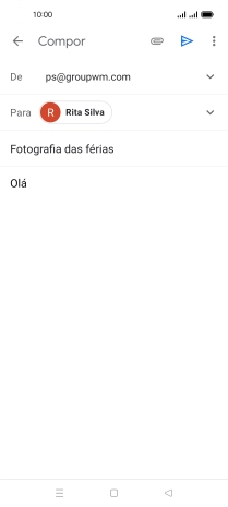 Prima o ícone de anexo.