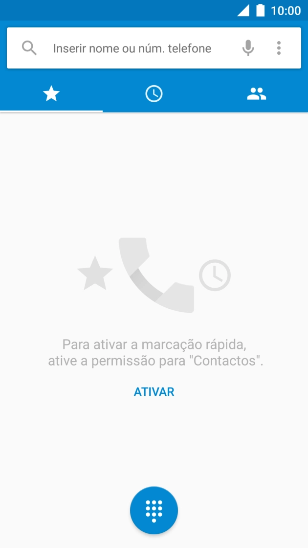 Prima o ícone de menu.