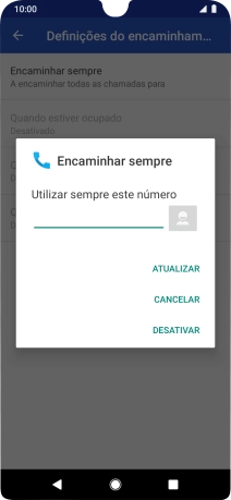 Prima DESATIVAR.