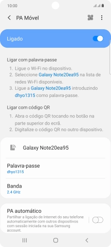 Prima a tecla de início para terminar e voltar ao ecrã inicial.