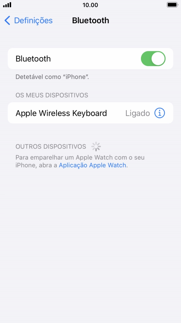Prima a tecla de início para terminar e voltar ao ecrã inicial.
