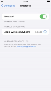 Prima a tecla de início para terminar e voltar ao ecrã inicial.