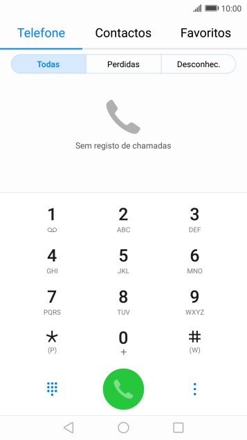 Prima o ícone de menu.