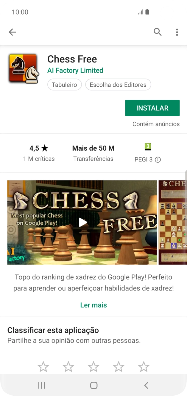 Prima INSTALAR e siga as indicações no ecrã para instalar a app.