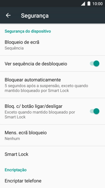 Prima Bloqueio de ecrã.