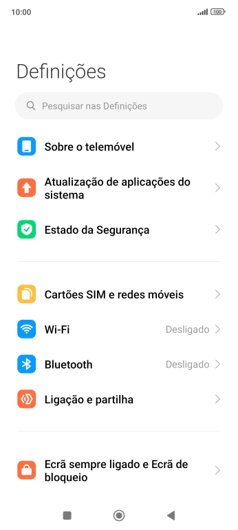 Prima Sobre o telemóvel.