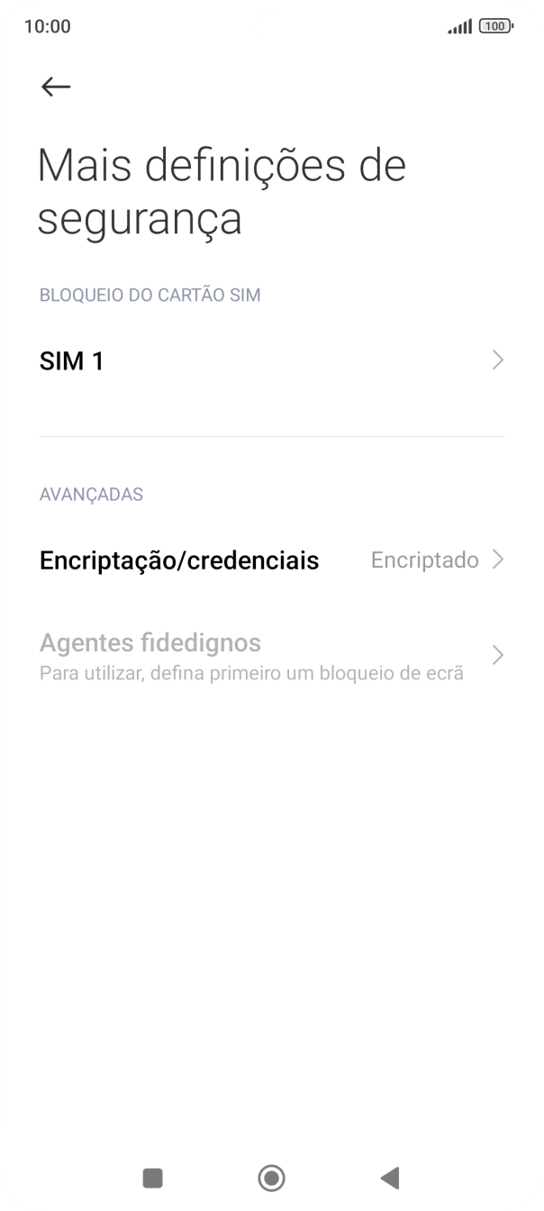 Prima o nome do cartão SIM.