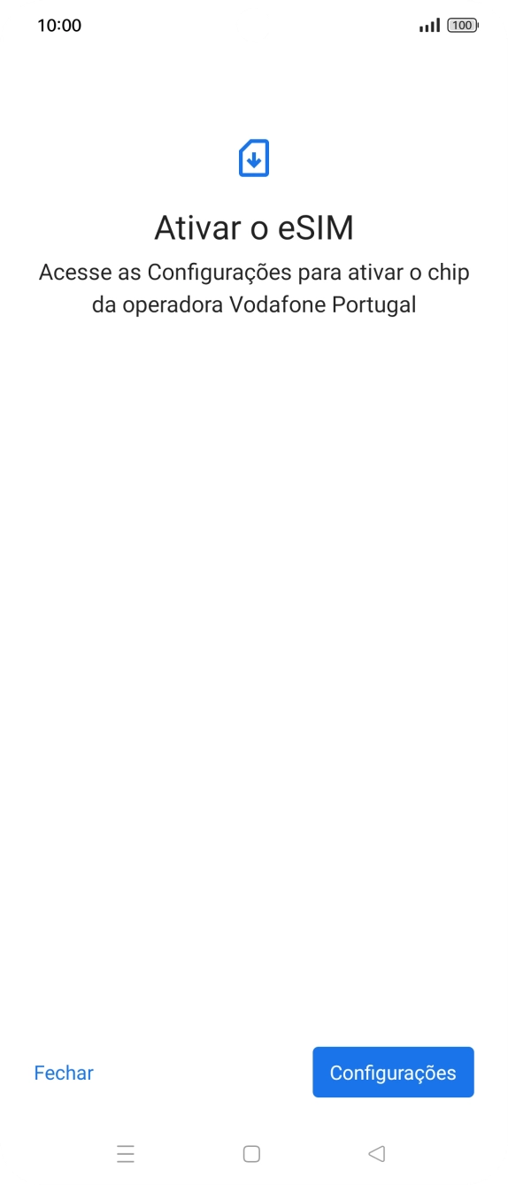 Prima Configurações.