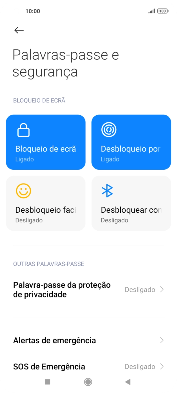 Prima a tecla de retrocesso.