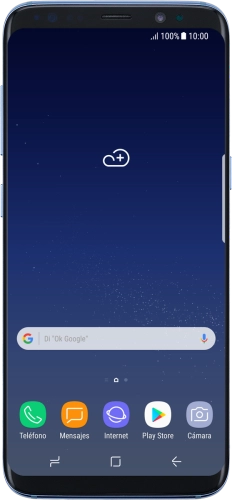 Imagen 1: Vista frontal del Samsung Galaxy S8 - Black