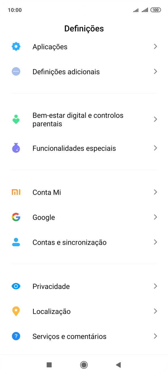 Prima Contas e sincronização.