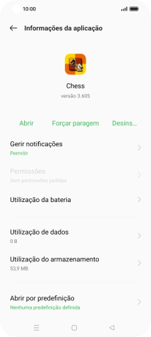 Prima Utilização do armazenamento.