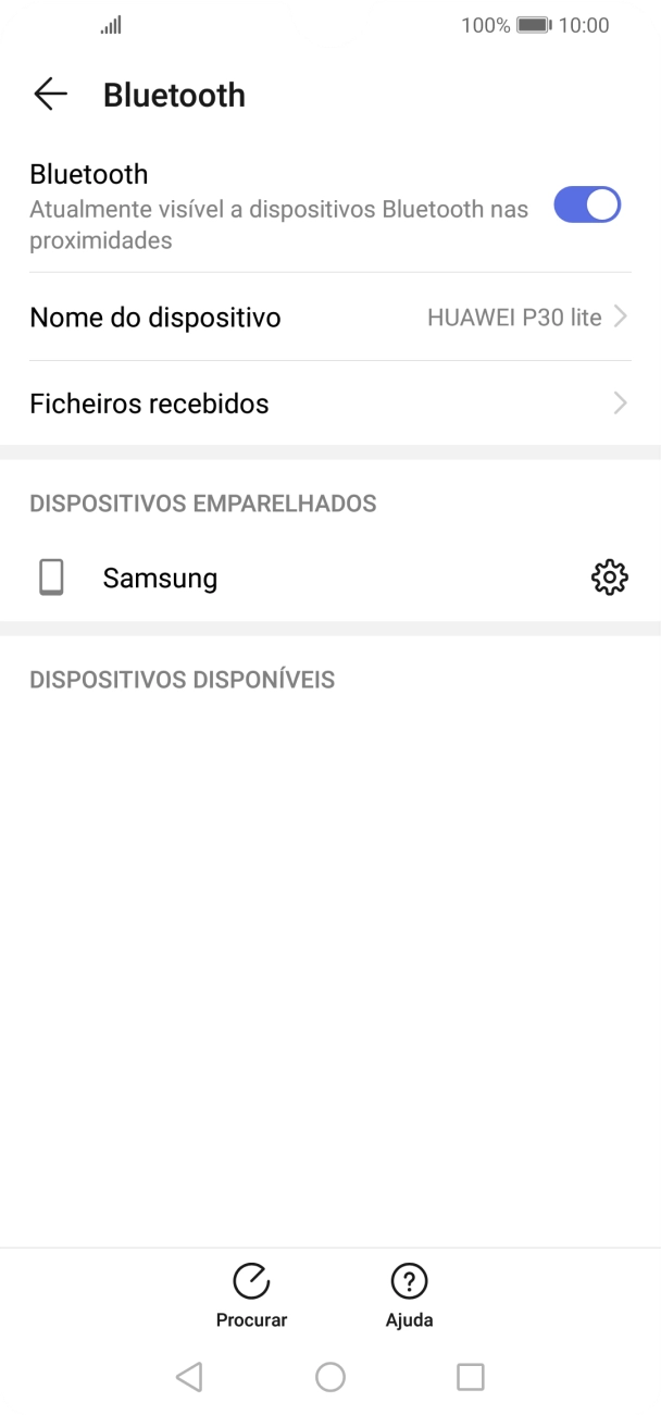Prima a tecla de início para terminar e voltar ao ecrã inicial.