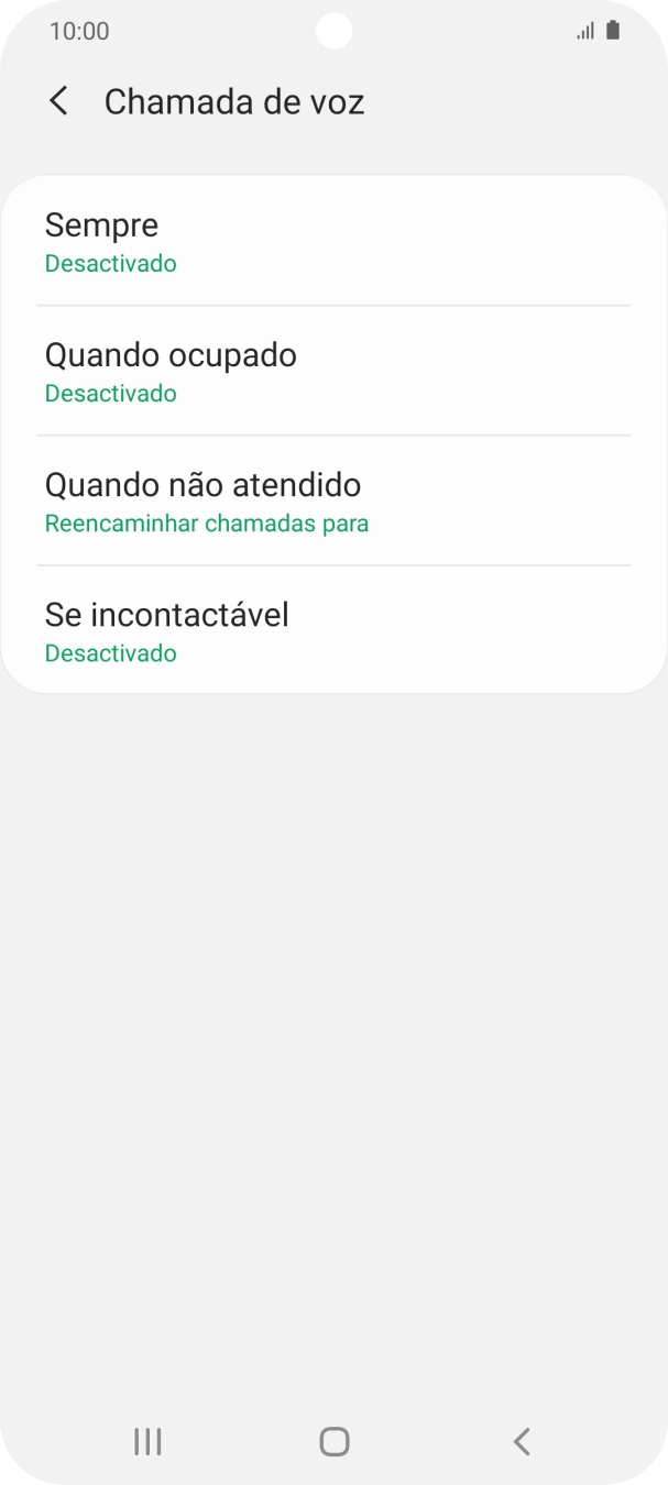 Prima a tecla de início para terminar e voltar ao ecrã inicial.