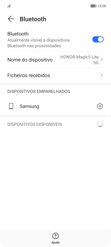 Para voltar ao ecrã inicial, deslize o dedo de baixo para cima a partir da base do ecrã.