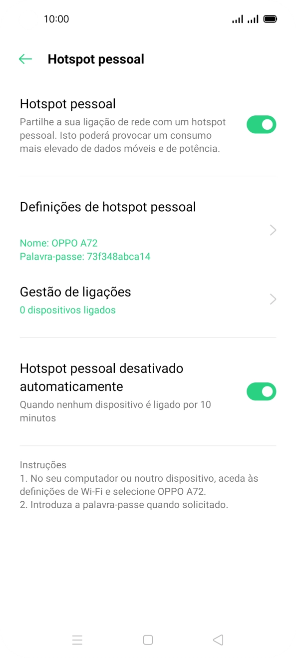 Prima a tecla de início para terminar e voltar ao ecrã inicial.