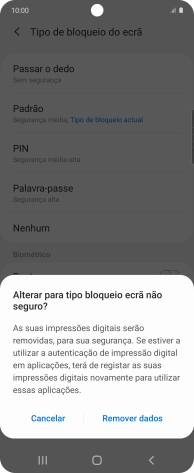 Prima Remover dados.