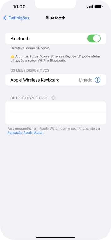 Para voltar ao ecrã inicial, deslize o dedo de baixo para cima a partir da base do ecrã.