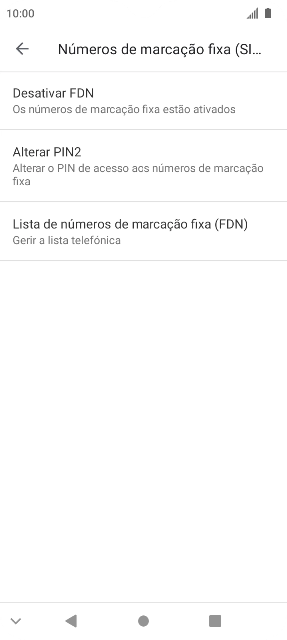 Prima Desactivar FDN.