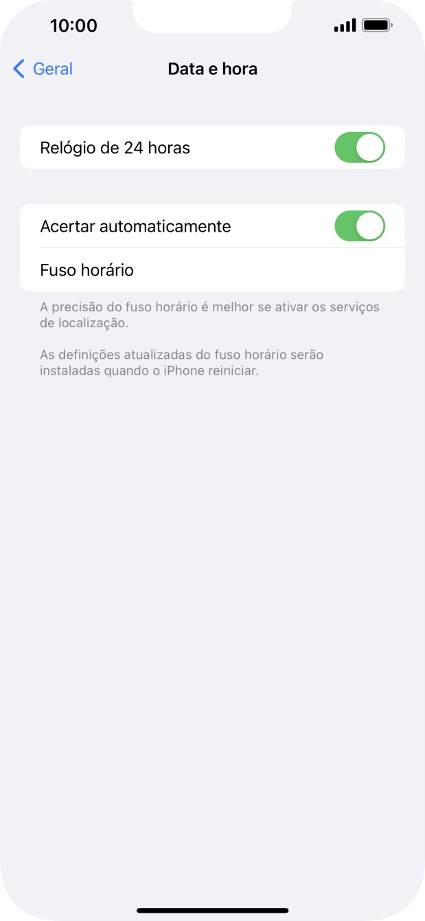 Para voltar ao ecrã inicial, deslize o dedo de baixo para cima a partir da base do ecrã.