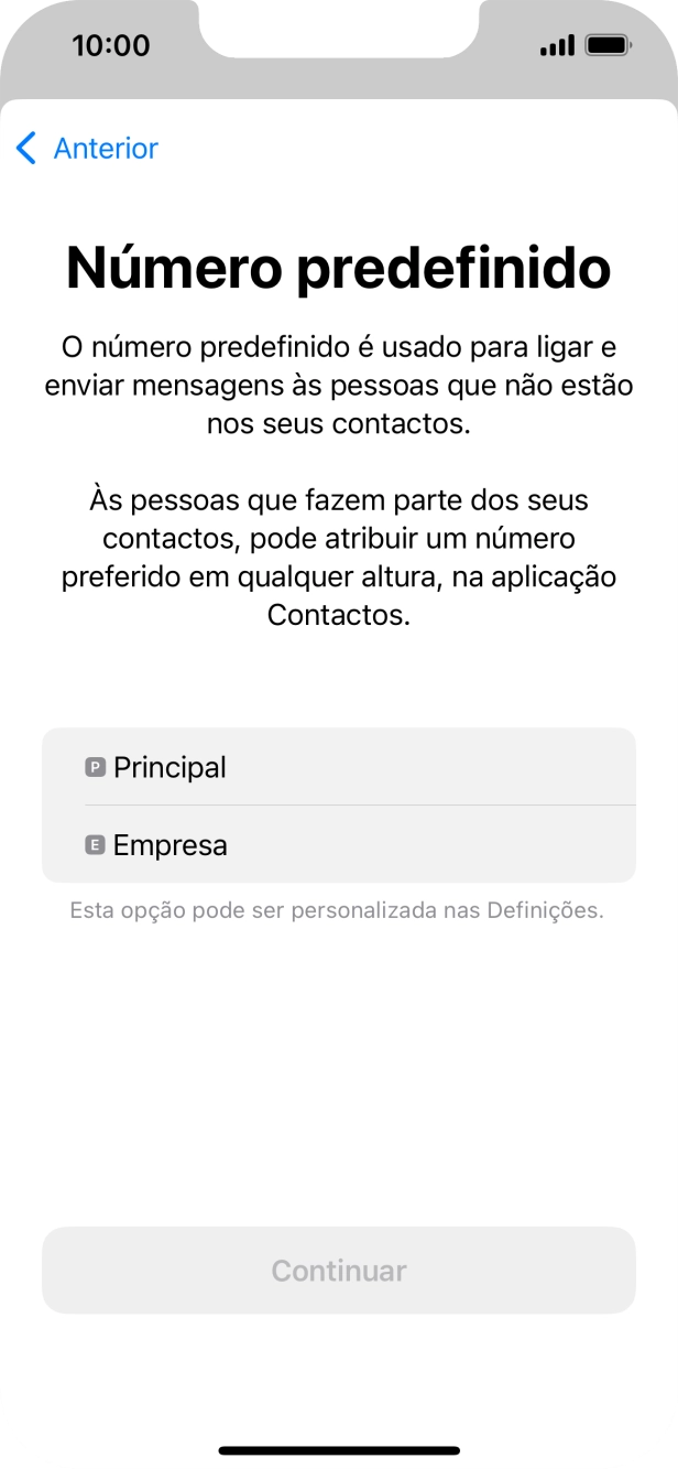 Prima o plano pretendido.