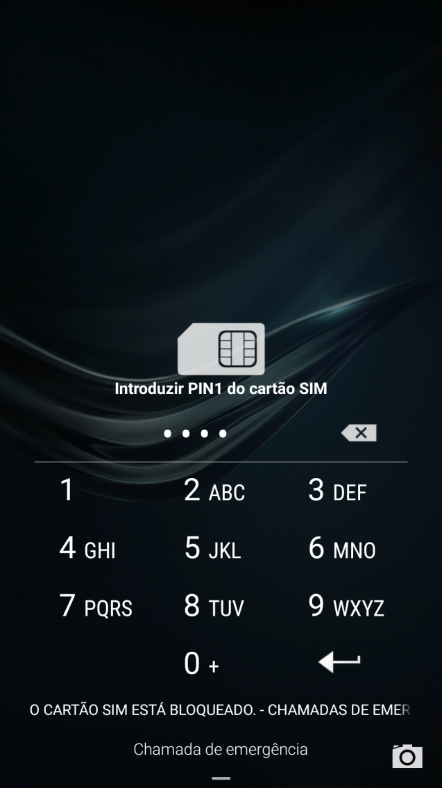 Se solicitado, deve introduzir o código PIN e premir o ícone para aceitar.