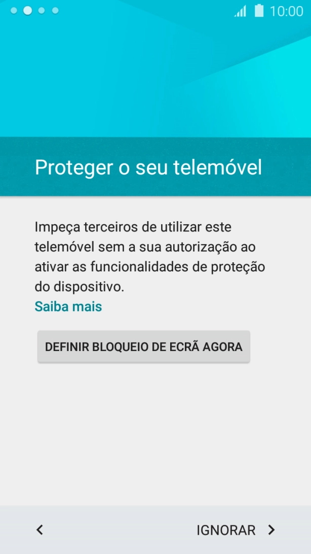 Siga as indicações no ecrã do outro telefone para transferir dados. Aguarde enquanto o telefone transfere conteúdo do outro telefone. Siga as indicações no ecrã para completar a ativação do telefone.