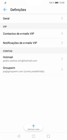 Prima a conta pretendida.